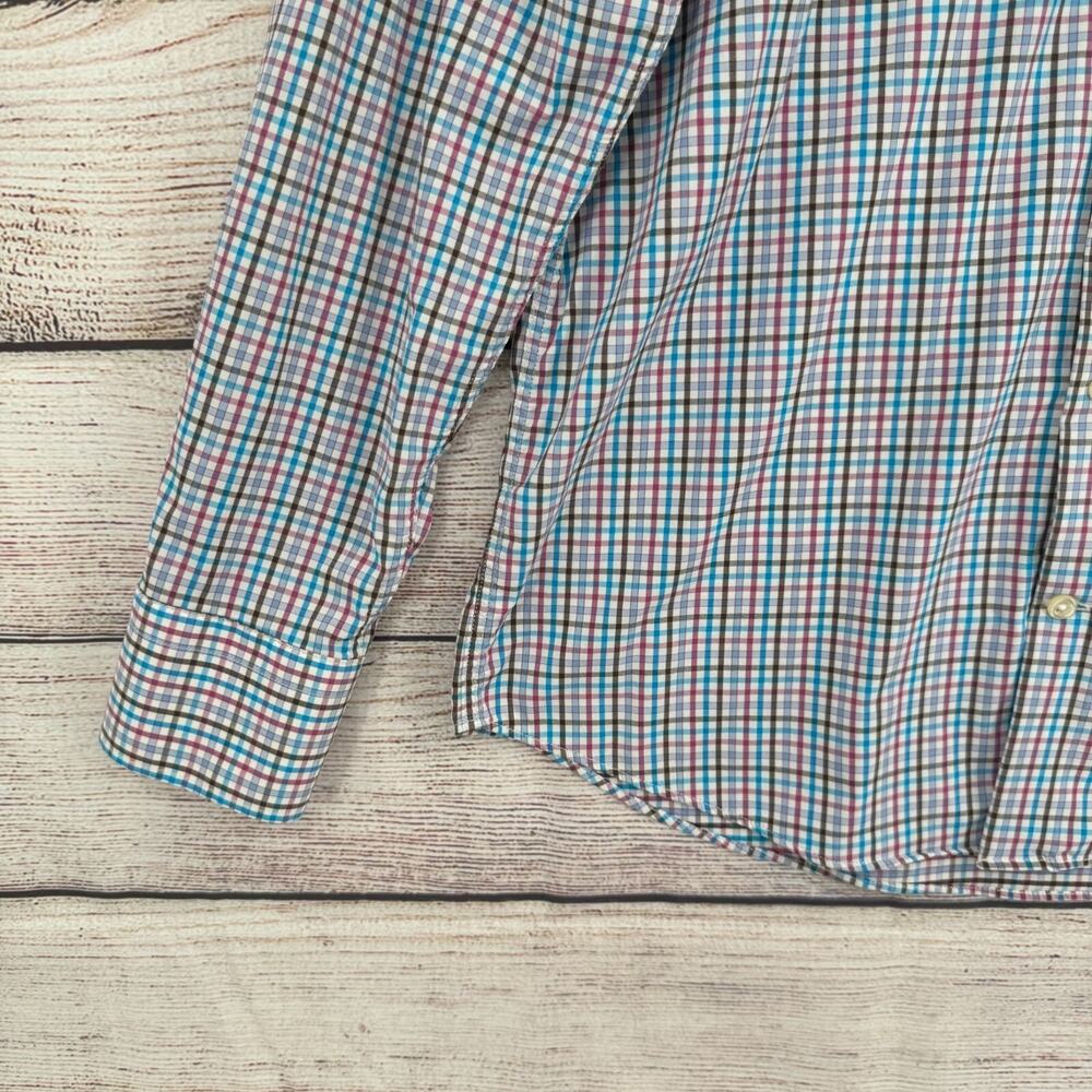 Peter Millar Post Performance Check Woven Dress‎ Shirt Men's M Multicolor - Picture 5 of 13